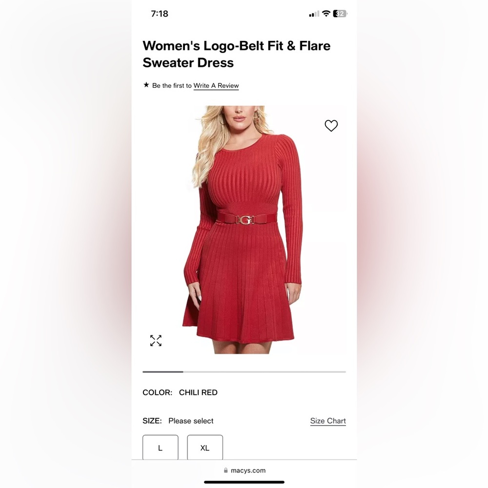 Guess long sleeve ribbed dress brand new with tags size M